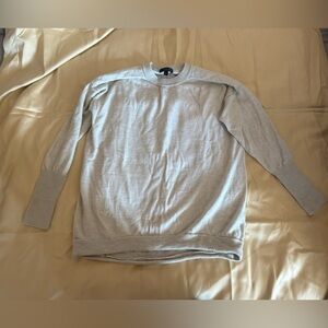 J Crew Women’s Crew Neck Merino Wool Blend Beige Long Sleeve Sweater Size M